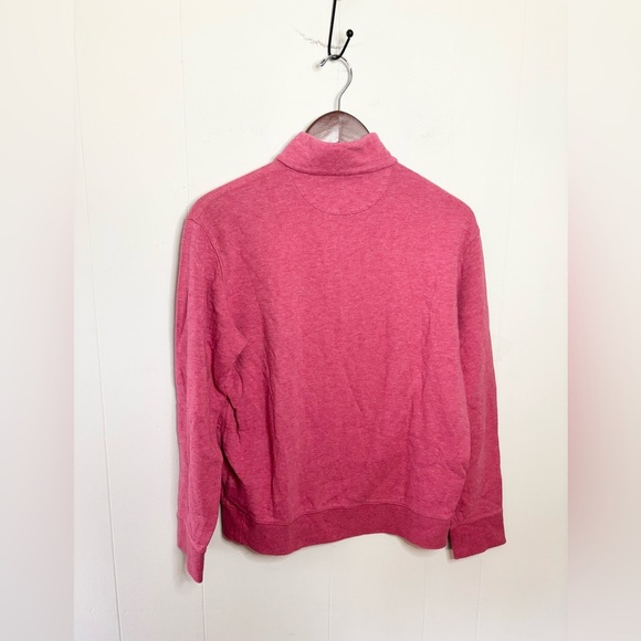 Polo Ralph Lauren salmon pink pullover 1/4 zip cotton mens size SM - Picture 3 of 4